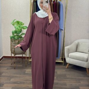 abaya simple manche revers