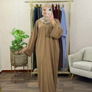 abaya simple manche revers